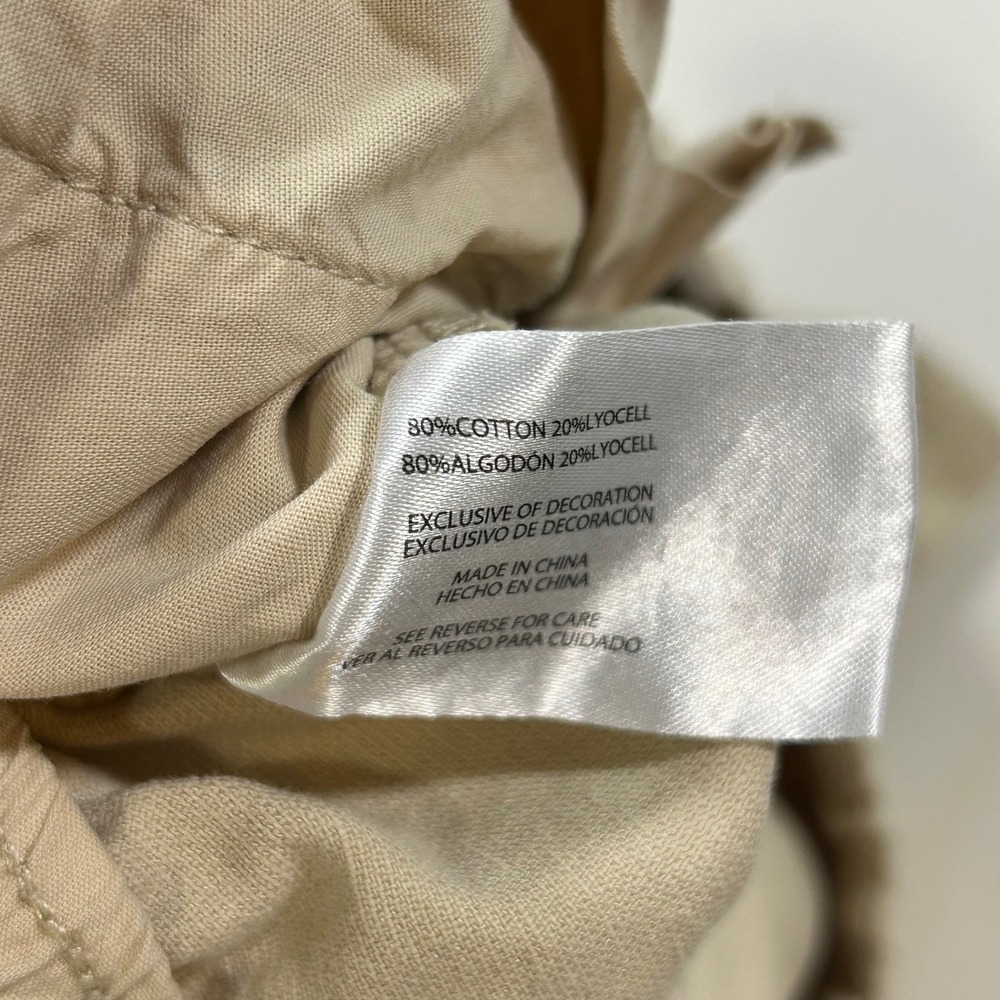 Gap Cargo Pants Elastic Waist Casual Khaki‎ Beige Trousers Men's Size S - Picture 6 of 9